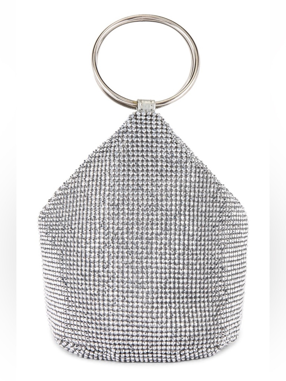 OLGA BERG ELLIE CRYSTAL MESH HANDLE BAG - Picture 2 of 4